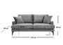 Atelier Del Sofa Papira Sofá de 2 plazas Gris